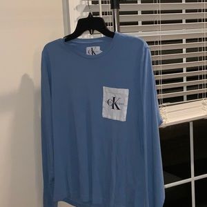 Light blue Calvin Klein long sleeve T-Shirt